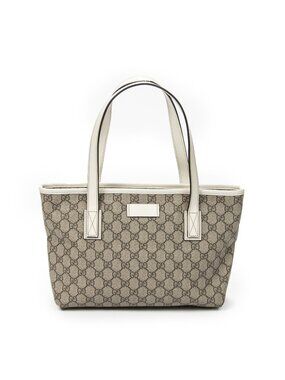 Gucci Small Joy Tote Beige Ivory Supreme Canvas